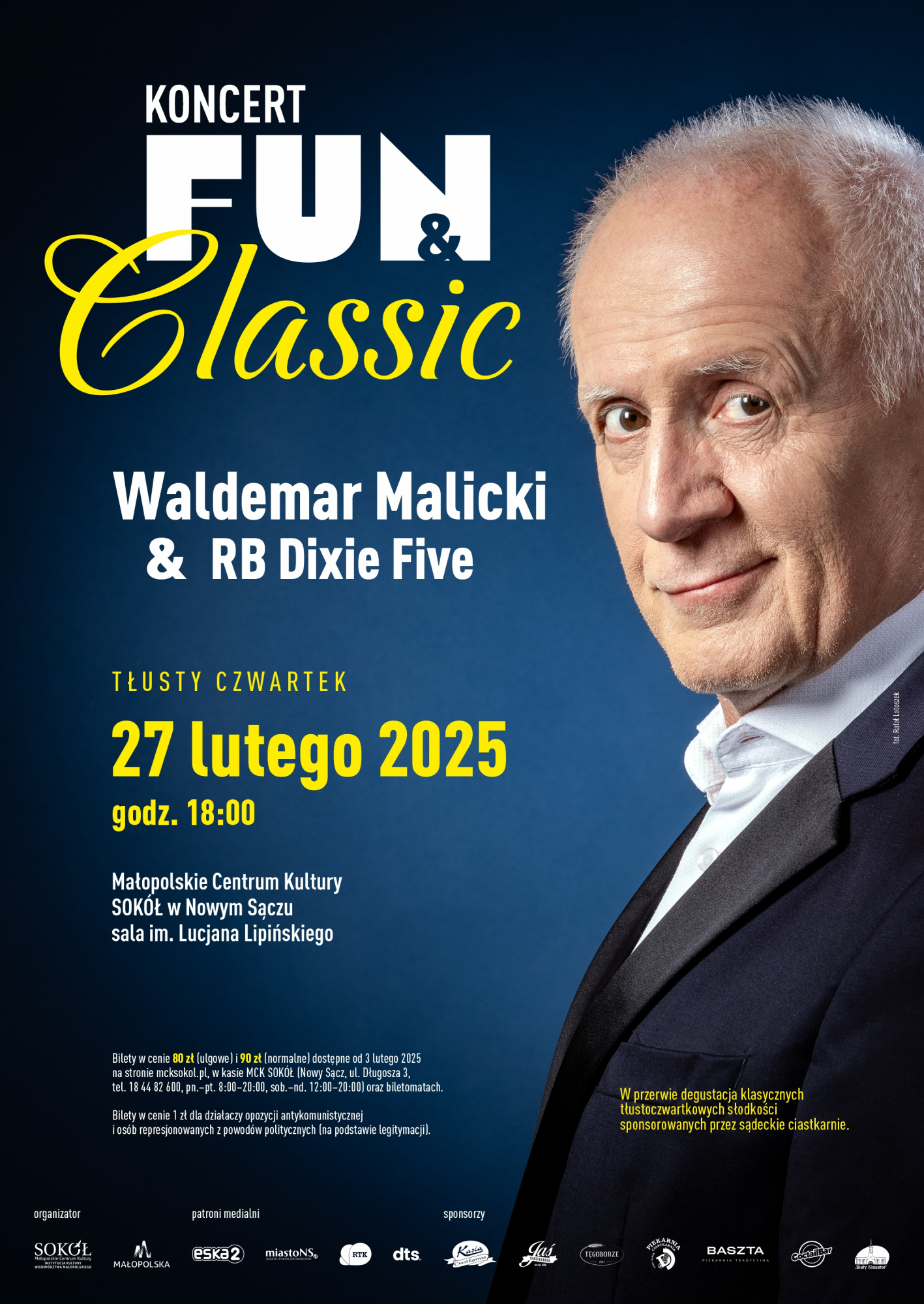 Koncert FUN&CLASSIC w wykonaniu Waldemara Malickiego &RB Dixie Five
