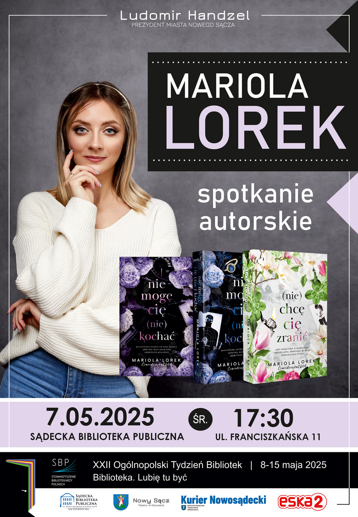[Wydarzenie]: Spotkanie autorskie z Mariolą Lorek