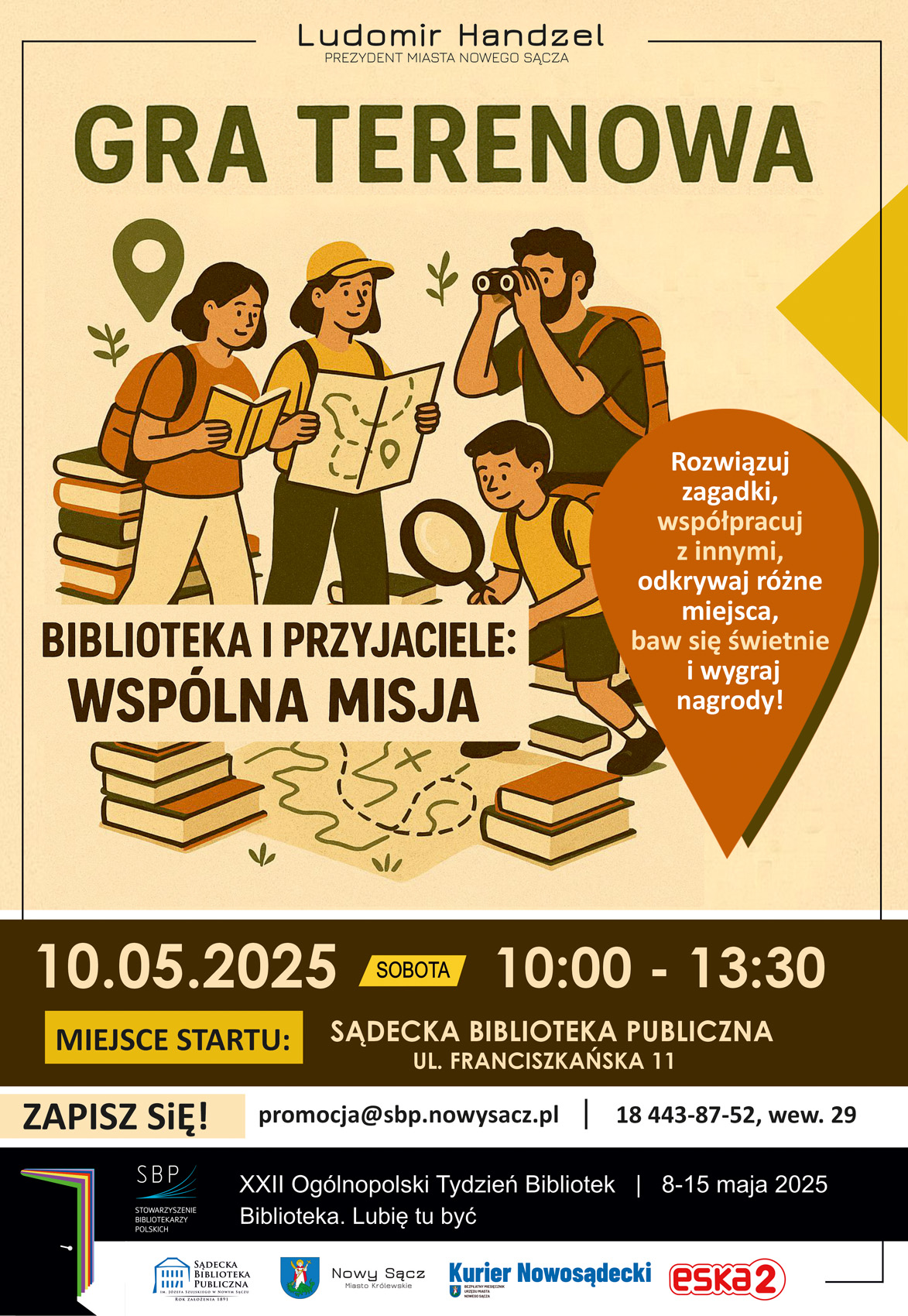 [Wydarzenie]: Gra terenowa „BIBLIOTEKA I PRZYJACIELE. WSPÓLNA MISJA”