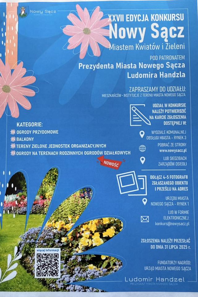 [Wydarzenie]: XXVII Edycja Konkursu Nowy Sącz Miastem Kwiatów i Zieleni 
