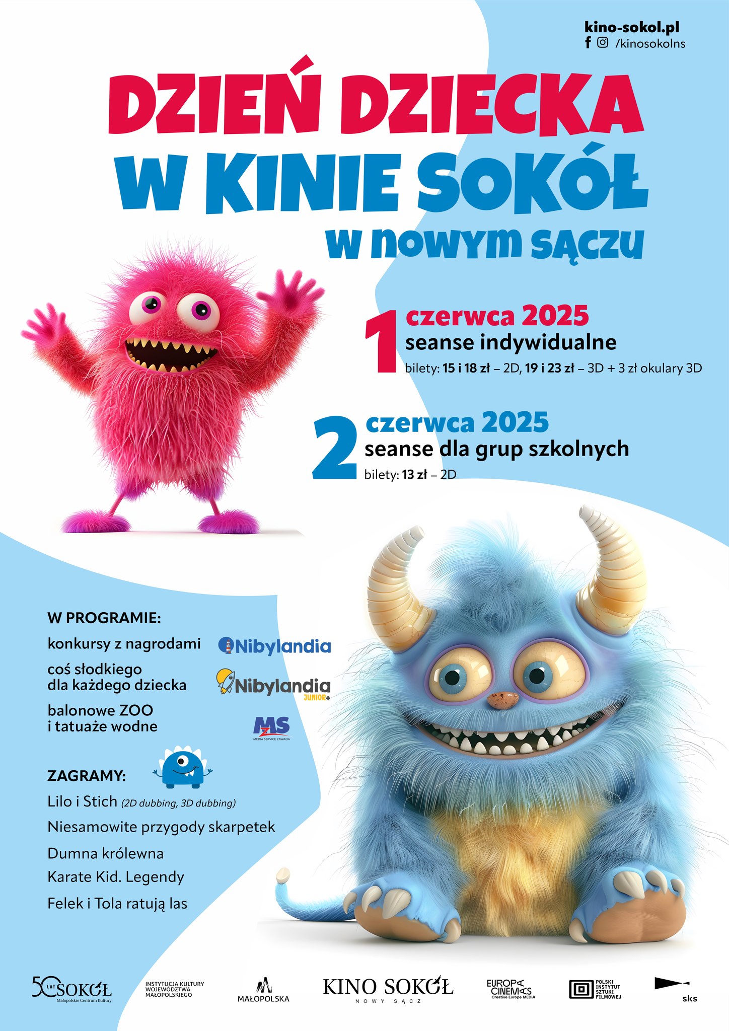 [ Wydarzenie]: Dzień Dziecka w Kinie SOKÓŁ 2025
