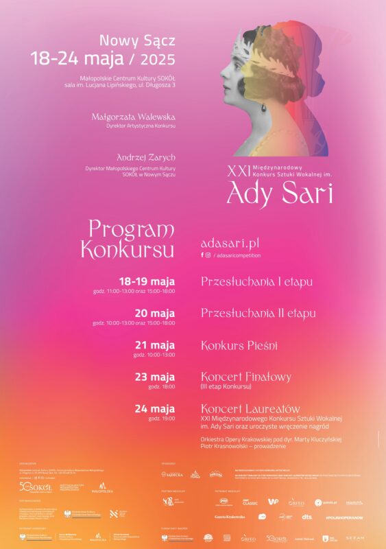 [Wydarzenie]: XXI Międzynarodowy Konkurs Sztuki Wokalnej im. Ady Sari