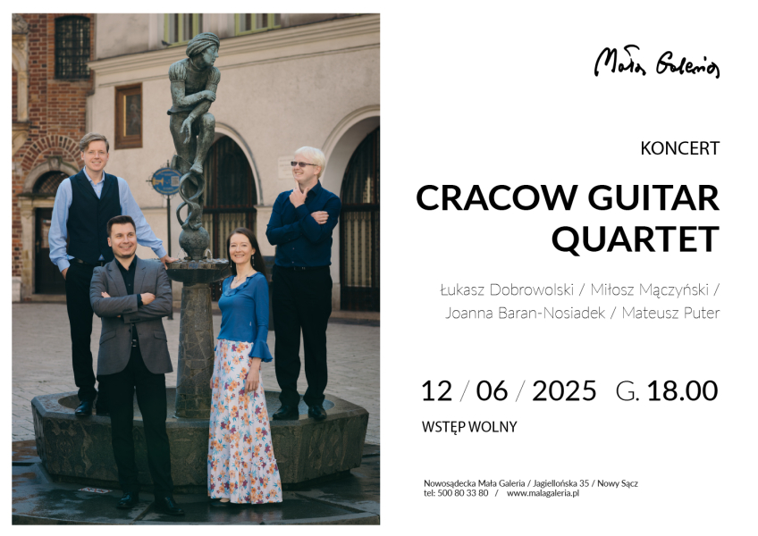 [Wydarzenie]: Koncert CRACOW GUITAR QUARTET