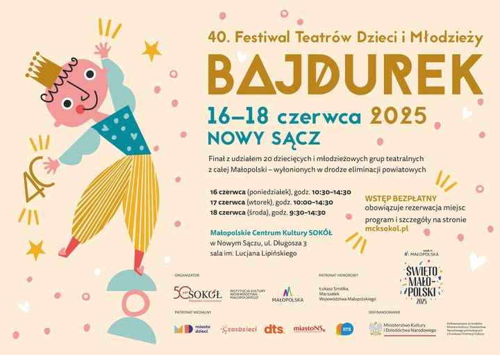 [Wydarzenie]: 40. Festiwal Teatrów Dzieci i Młodzieży BAJDUREK