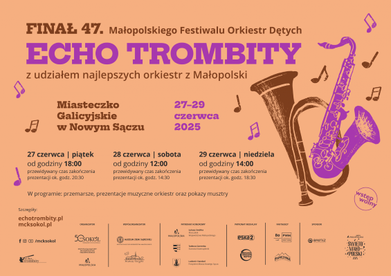 [Wydarzenie]: Finał 47. Małopolskiego Festiwalu Orkiestr Dętych ECHO TROMBITY.