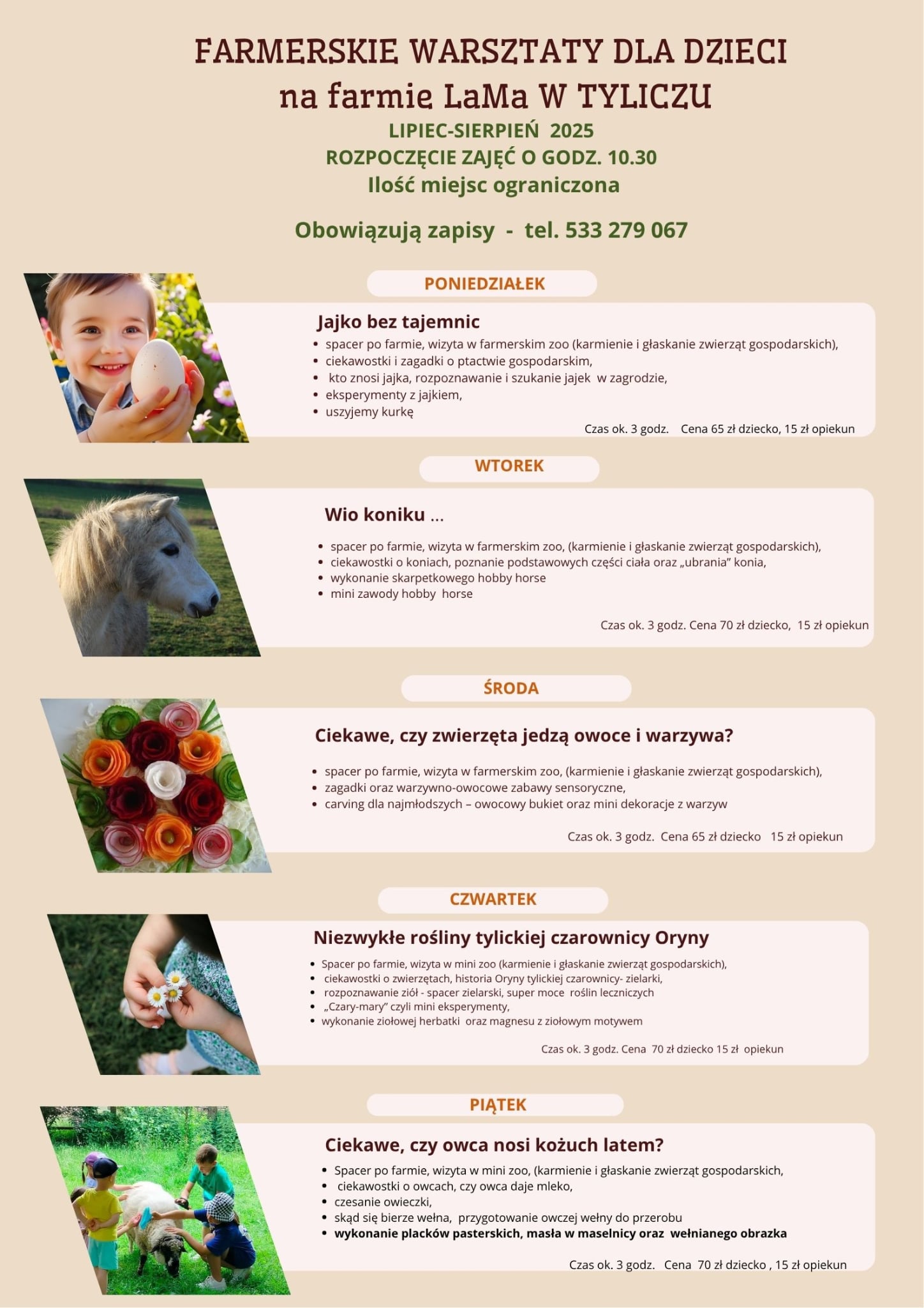 [Wydarzenie]: Farmerskie warsztaty na farmie LaMa