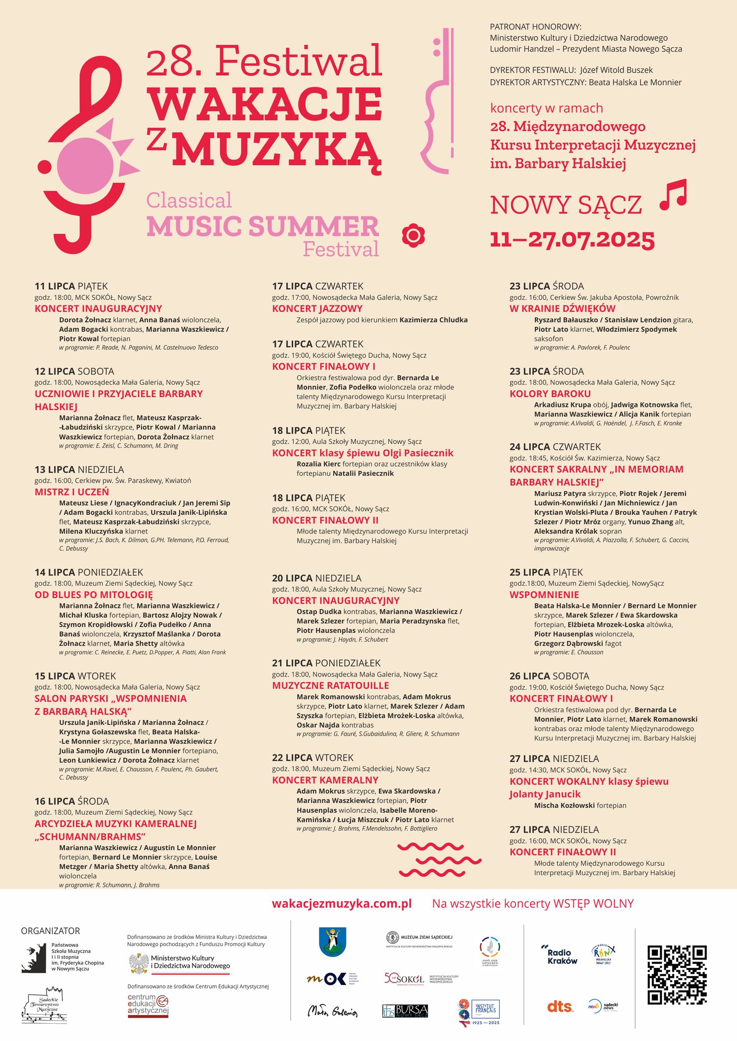 [Wydarzenie]:XXVIII Festiwal "Wakacje z muzyką"