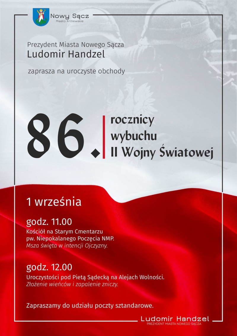 [Wydarzenie]: Obchody 86. rocznicy wybuchu II wojny światowej