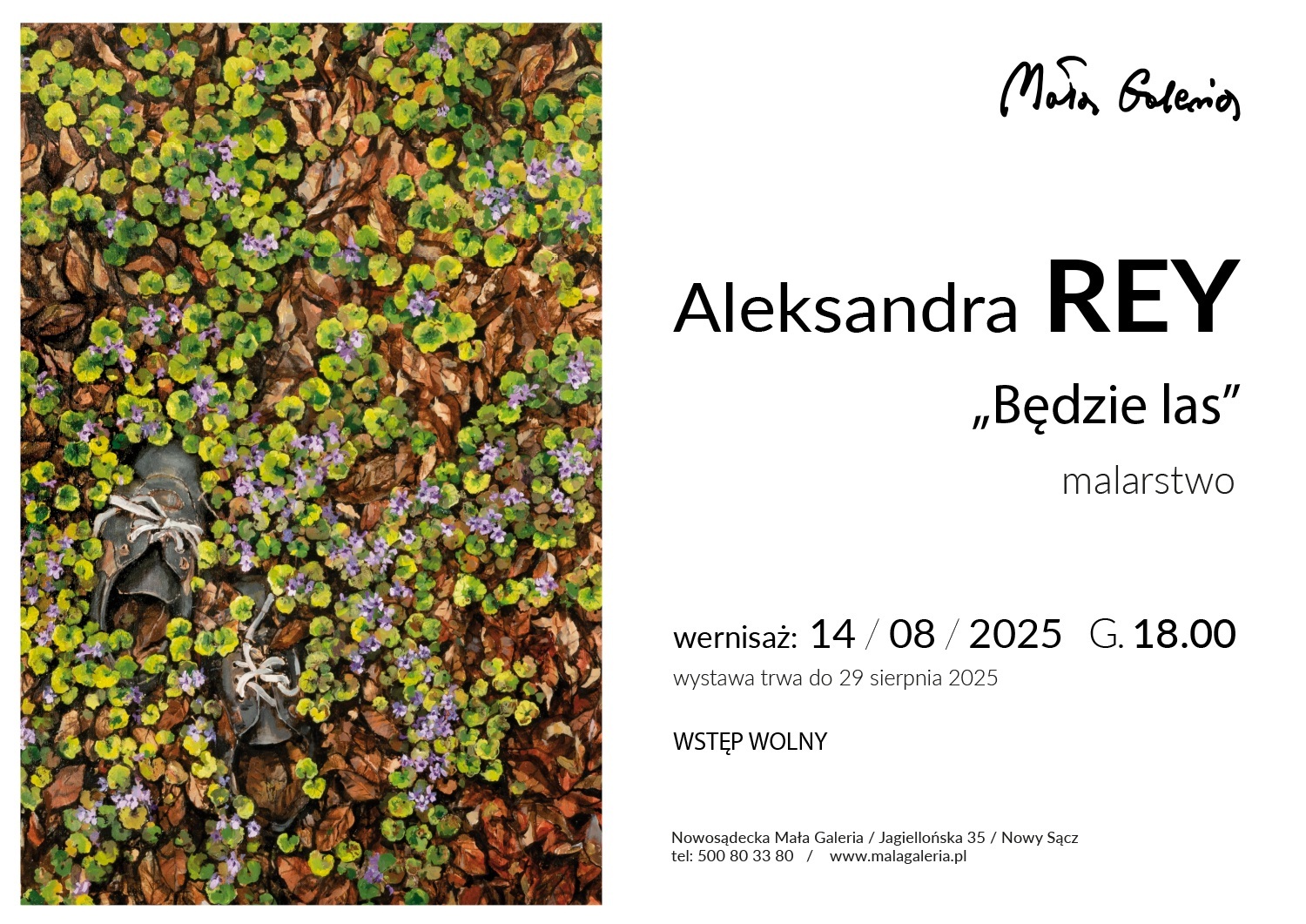 [Wydarzenie]: Wernisaż wystawy Aleksandry Rey " Będzie las"