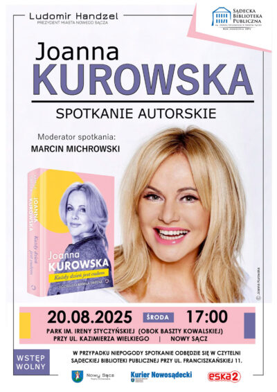 [Wydarzenie]:Spotkanie autorskie z Joanną Kurowską 