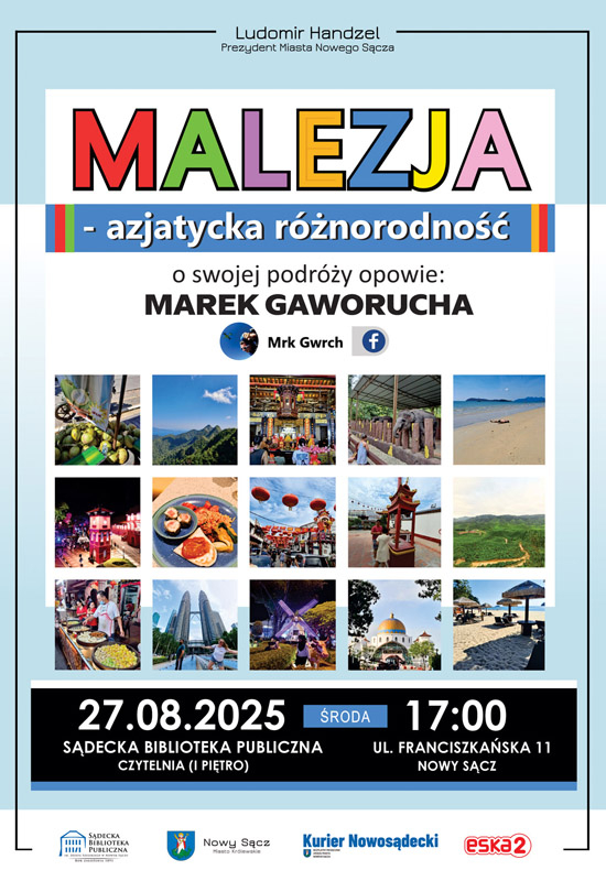 [Wydarzenie]: Spotkanie podróżnicze "Malezja - azjatycka różnorodność"