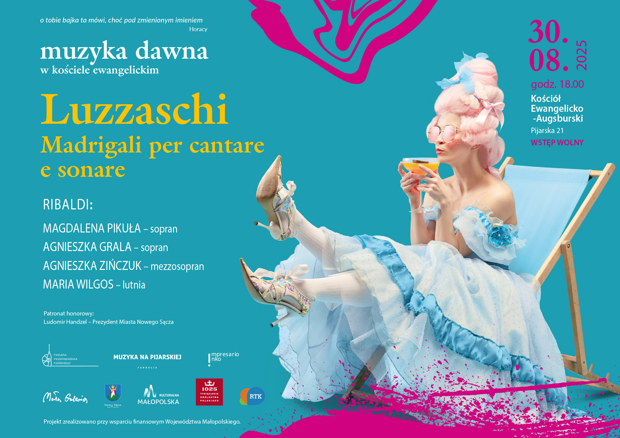 [Wydarzenie]:Koncert Luzzaschi: Madrigali per cantare e sonare w wykonaniu zespołu muzyki dawnej RIBALDI