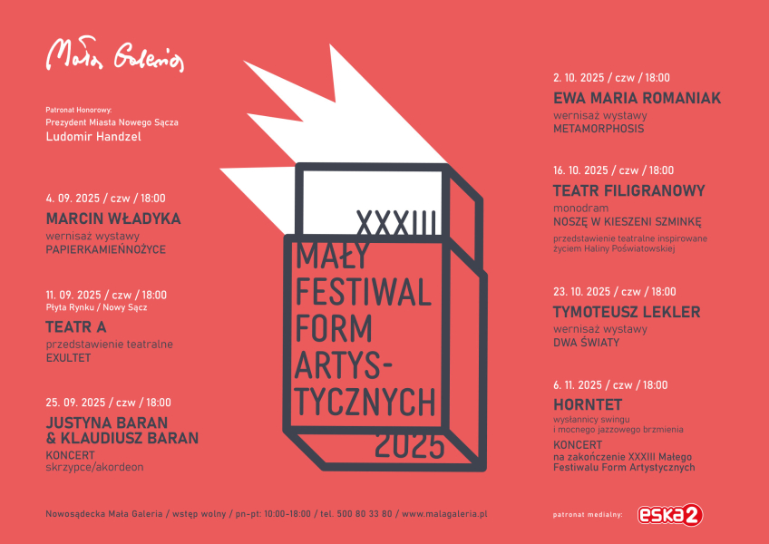 [Wydarzenie]:XXXIII Mały Festiwal Form Artystycznych 2025