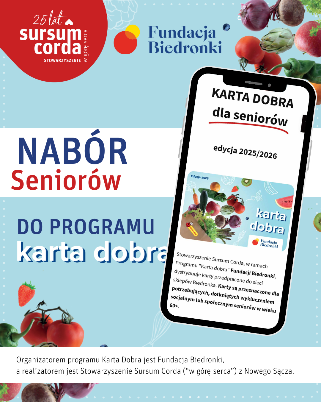 [Wydarzenie ]: Nabór do programu „Karta Dobra” dla seniorów