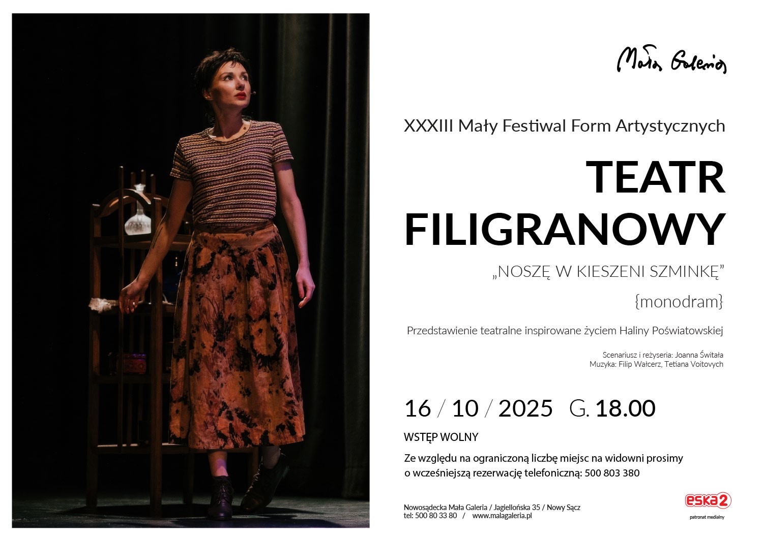 [W2ydarzenie]:„Noszę w kieszeni szminkę” monodram Joanny Świtała