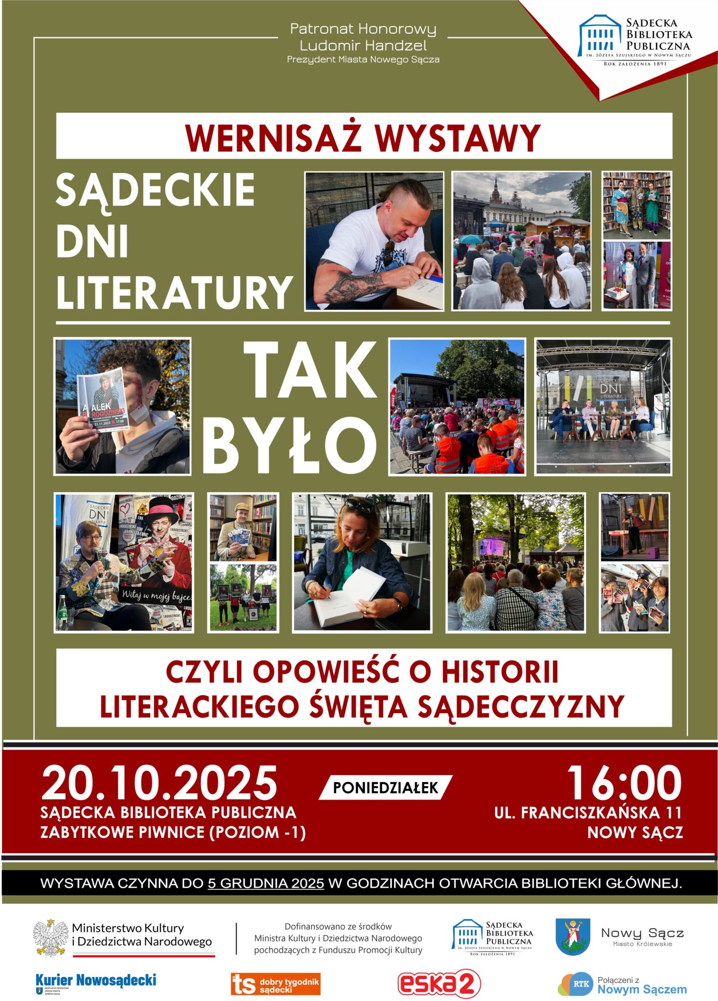 [Wydarzenie]:„Sadeckie Dni Literatury – tak było” – -wernisaż wystawy