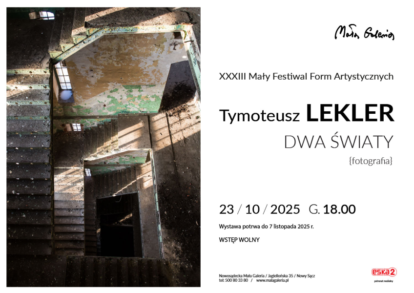 [Wydarzenie]: Wernisaż wystawy Tymoteusza Lekler DWA ŚWIATY 