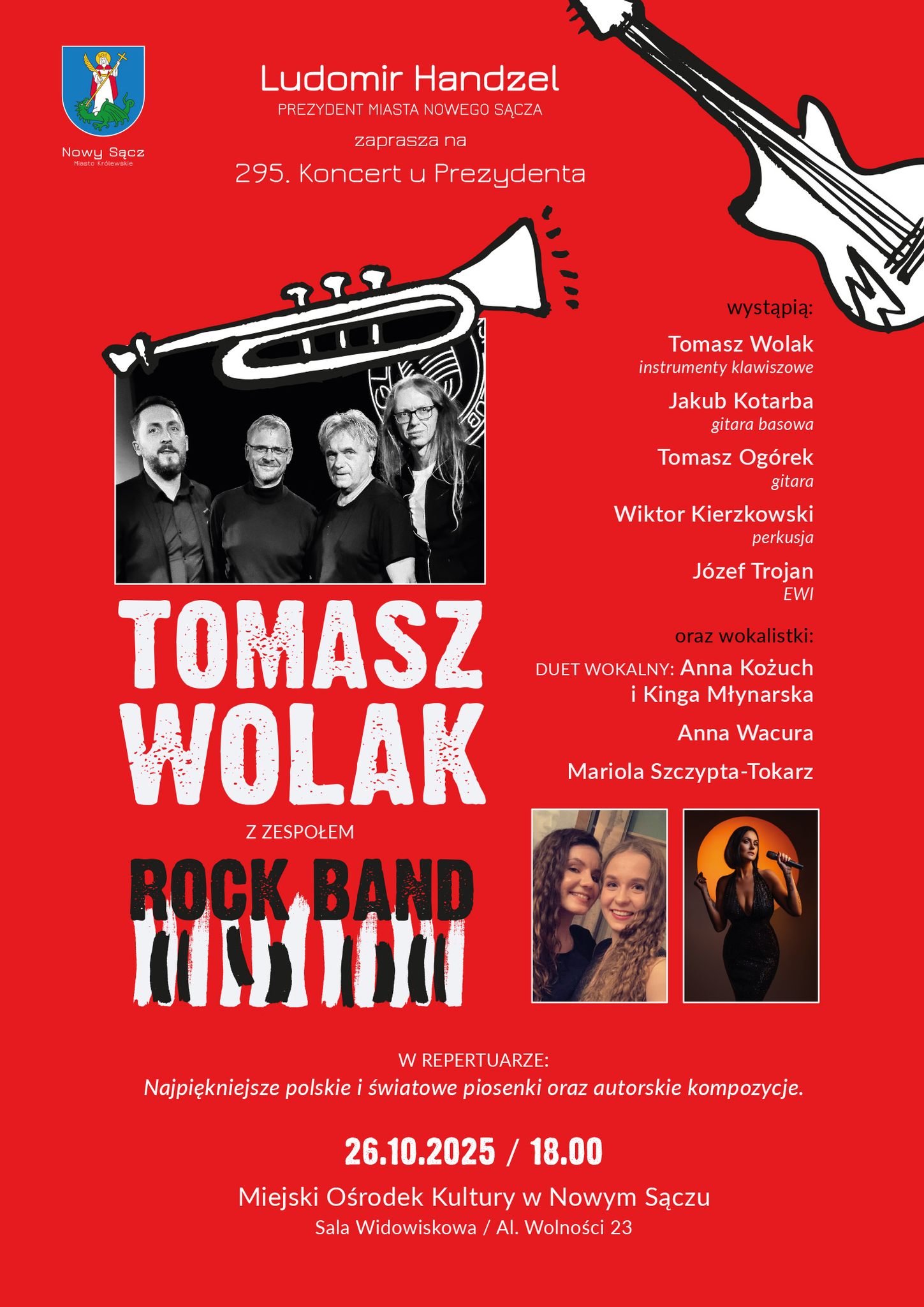 [Wydarzenie]: 295 Koncert u Prezydenta - Tomasz Wolak Rock Band