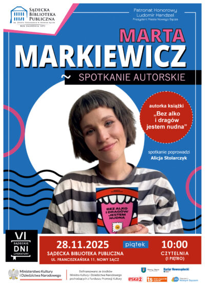 [Wydarzenie]: Spotkanie autorskie z Martą Markiewicz 