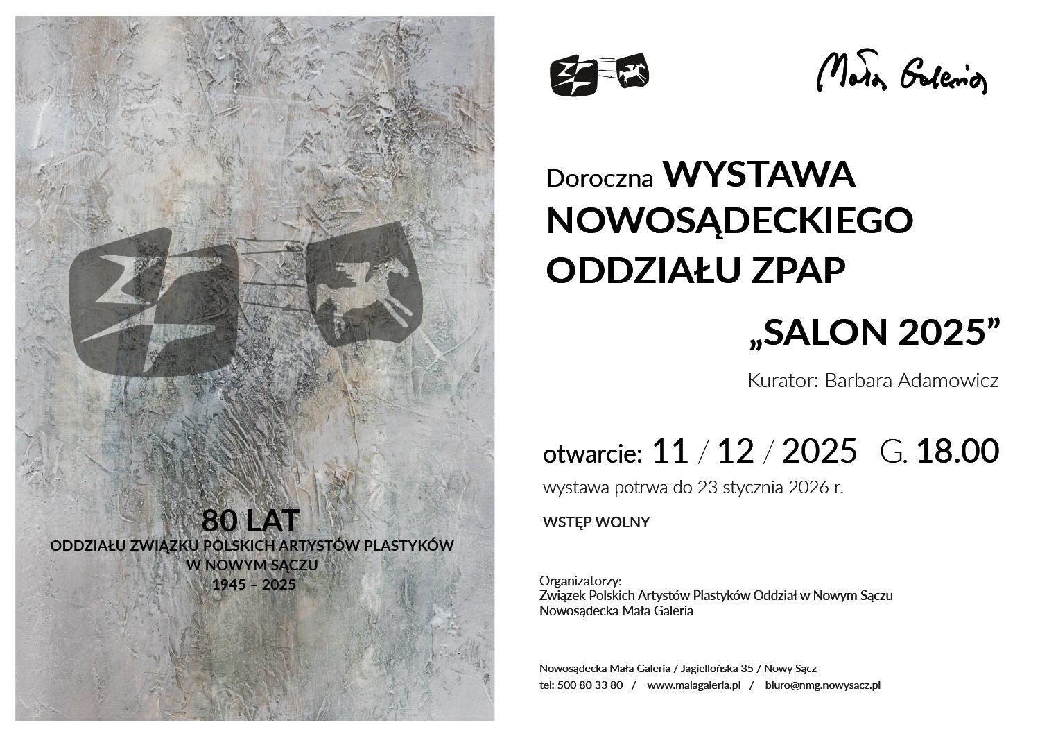 [Wydarzenie]: Doroczna wystawa NOWOSĄDECKIEGO ODDZIAŁU ZPAPSALON 2025