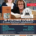 [Wydarzenie]: „Indeks Ksiąg Zalecanych”: spotkanie z dr hab. Martą Soniewicką i prof. dr. hab. Jerzym Stelmachem