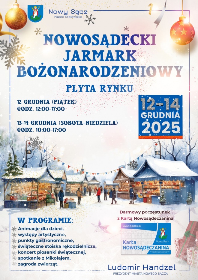 [Wydarzenie]: Nowosądecki Jarmark Bożonarodzeniowy