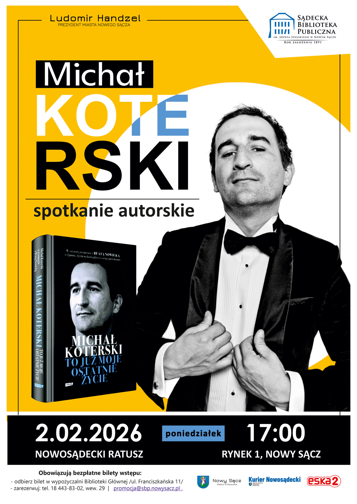 [Wydarzenie]: Spotkanie autorskie z Michałem Koterskim 