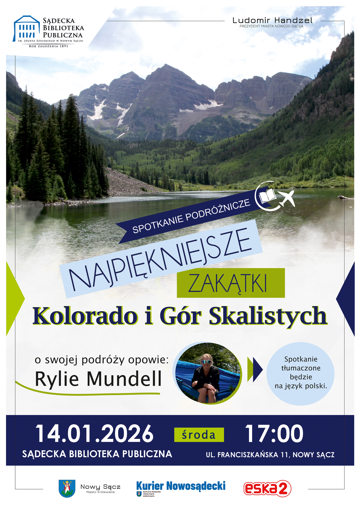 [Wydarzenie]: Spotkanie podróżnicze - Najpiękniejsze zakątki Kolorado i Gór Skalistych
