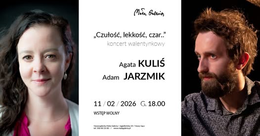 [Wydarzenie]: Koncert Walentynkowy w wykonaniu Agaty Kuliś i Adama Jarzmika